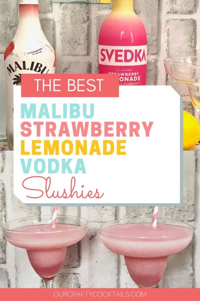 malibu frozen strawberry lemonade slushies