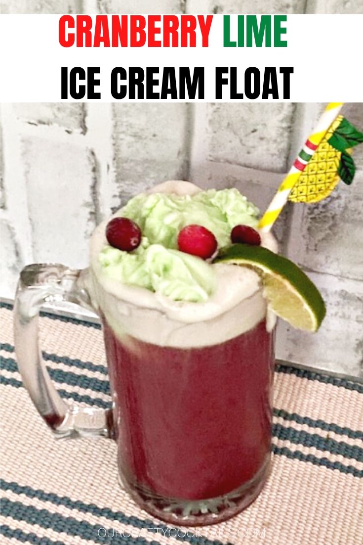 cranberry lime float