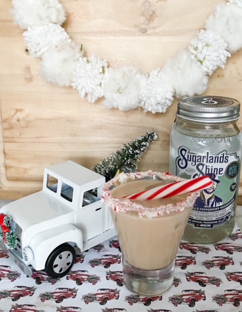 white truck with peppermint white russian