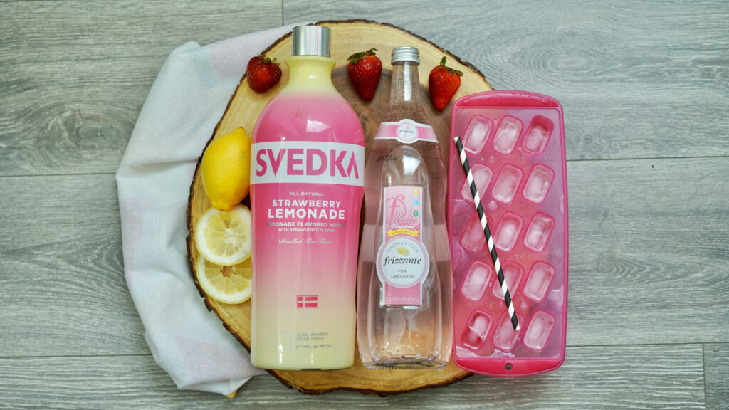 Strawberry Vodka Lemonade ingredients