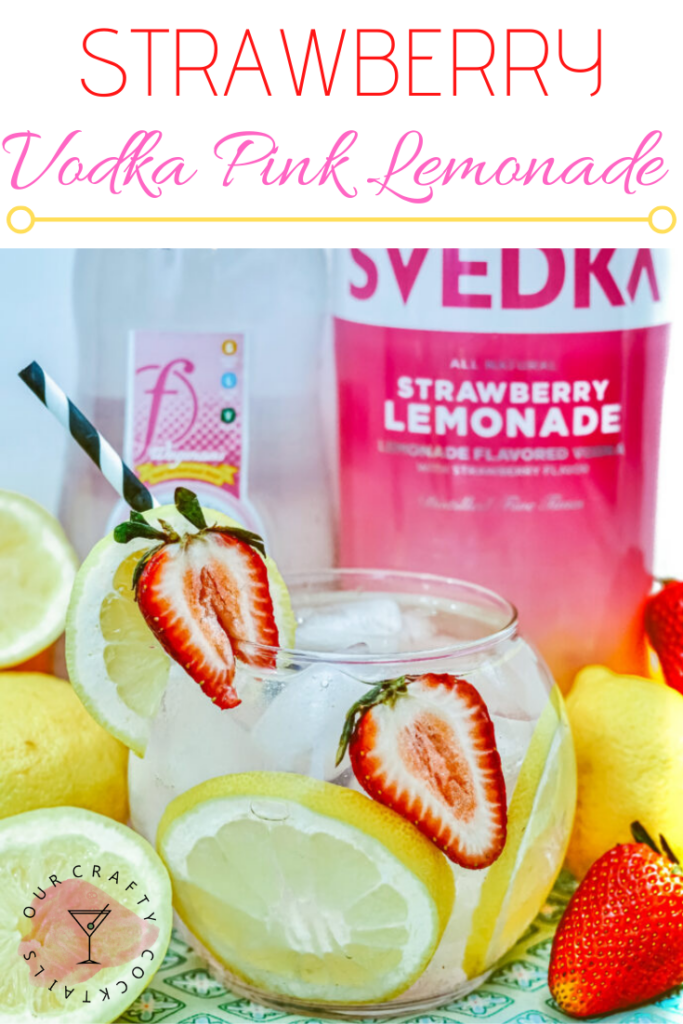 Strawberry Vodka Pink Lemonade Pin image 
