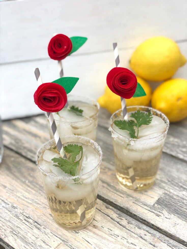 mint julep with craft rose mocktail