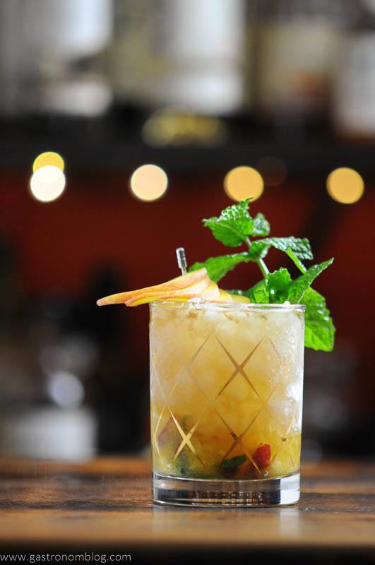 Image for Peach Mint Julep Cocktail - Summer Drink 