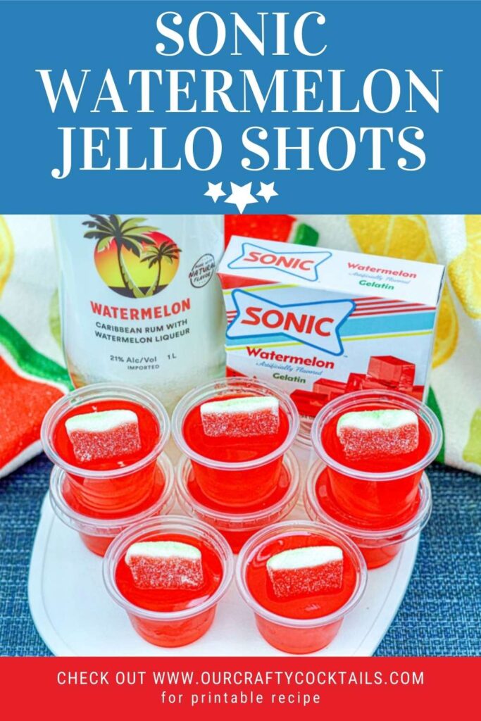 sonic watermelon jello shots pin image with text