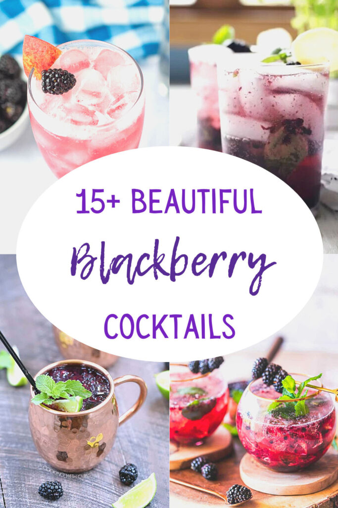 blackberry cocktails pin collage