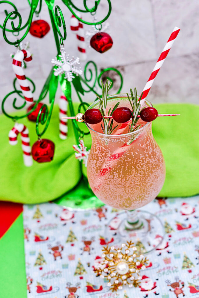 Cranberry Christmas Spritzer finished
