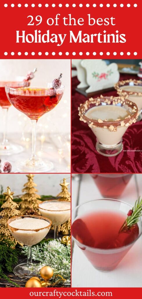 holiday martinis collage