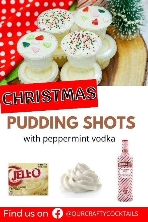 christmas pudding shots collage